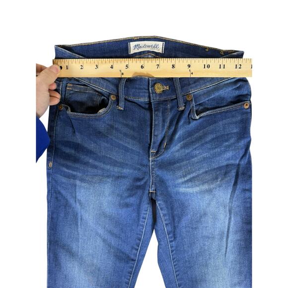 Women's Madewell 8" rise Ankle Zip Skinny Ankle Jeans Size 25 - Picture 6 of 11